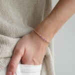 LAWENDA - bransoletka z ametystami