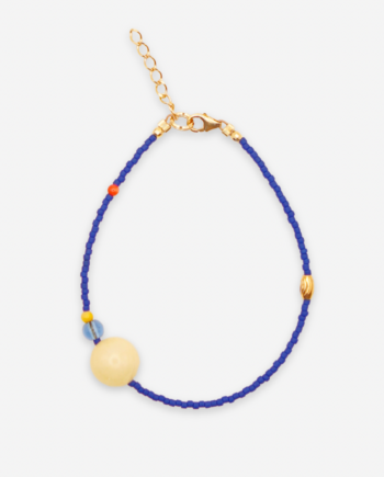 CHABER – bransoletka z jadeitem i masą perłową