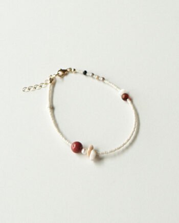 HEL - bransoletka z perłą, jaspisem i spinelem