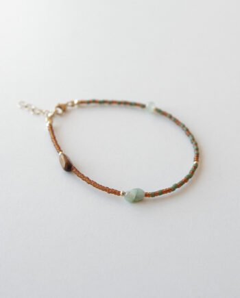 PODSZYT - bransoletka z amazonitem, agatem i tygrysim okiem