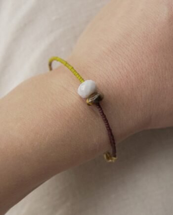 PRZEMIANA - bransoletka z tygrysim okiem i chalcedonem