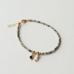 Gepard - bransoletka z jaspisami, perłą i spinelem